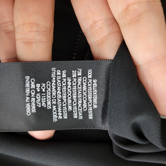 New Alice + Olivia Rosaline High Neck Satin Ruffle Cold Shoulder Pleated Romper - Picture 14 of 14